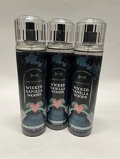 Bath & Body Works 2025 HALLOWEEN Wicked Vanilla Woods Fine Fragrance Mist- 3pc picture