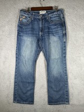 Ariat M4 Relaxed Bootcut Jeans Mens 34x30 Blue Loop Lock Western Denim picture