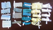 Lot of 30 Yds Vtg/Modern Lace Trim Ending Sewing Craft Doll making Multi-Colored picture