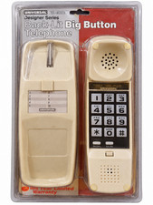 Vintage Universal TEL-4020L Big Button Backlit Corded Landline Telephone Ivory picture