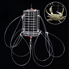 Stainless Steel Crab Snare Trap Crawfish Lure Bait Cage Slipknot Fishing Net picture