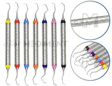 7 Pcs Dental Periodontal Gracey Curettes Surgical Hollow Handle Probe picture