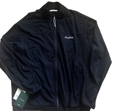 NWT Malbon Golf Peninsula Jacket Black Mens size L  Zip Up with Pockets picture