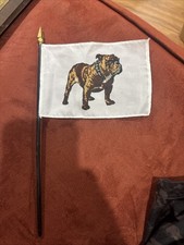 Vintage Mack Truck Bulldog Mini Desk Flag Dealer Only Rare picture