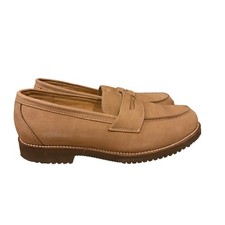 Vtg LL Bean Sand Summer Brown Bear Penny Loafers Vibram BP73 Size 11 W picture
