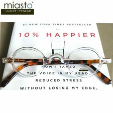 (2 PAIRS/ 2 COLORS) MIASTO MINI OVAL ROUND READING GLASSES +1.75~ SMALL & LIGHT picture