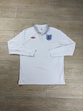Umbro England 2009/10 Home Shirt Men’s XL White Long Sleeve Football World Cup picture