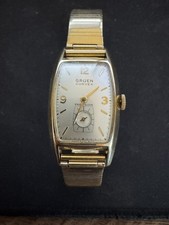 GRUEN CURVEX - 17 jewels -  10k gold filled case and bracelet - Swiss picture