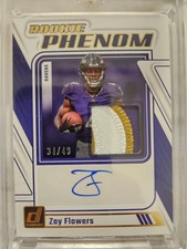 2023 Panini Donruss - Rookie Phenom Jersey Autographs Zay Flowers #RPJA-ZFLO /49 picture