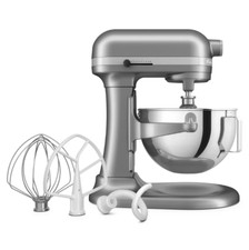 KitchenAid 5.5 Quart Bowl-Lift Stand Mixer KSM55SXXXCU Kitchen Silver Grey Gray picture
