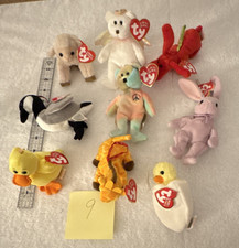 Ty Teenie Beanies Plush Lot of 7 Assorted Animals w/ Tags Ty Beanie Babies picture