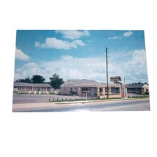 Vintage Baker's Motel Postcard Chrome Roadside Americana Travel Ephemera picture