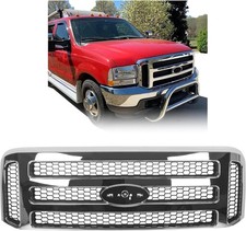 Front Grille fit 1999-2004 Ford F250 F350 Super Duty 2000-2004 Excursion Chrome picture