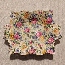 James Kent Ltd Rosedale Floral Square Ceramic Dish, Made in England, Printed picture