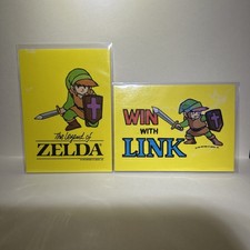 1989 Nintendo The Legend of Zelda #5 Link & # 12 Win With Link ~Topps Unpeeled picture