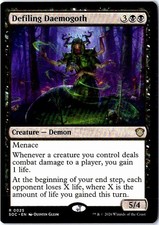 Defiling Daemogoth 25 Commander: Secrets of Strixhaven NM picture