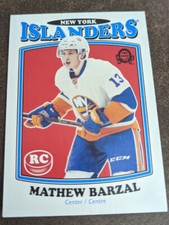 2016-17 O-Pee-Chee Update Retro Mathew Barzal 689 Rookie Card New York Islanders picture