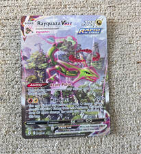 Rayquaza VMAX Rapid Strike Alternate Art Secret Rare Holo 218/203 ES EN picture