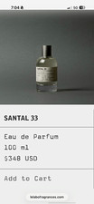 Le Labo Santal 33 Eau de Parfum Spray, 100 ml Sandalwood Regular Size picture
