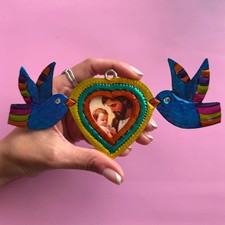 Hojalata Sacred Heart, Unique Gift Idea, Nicho San Jose / Saint Joseph picture