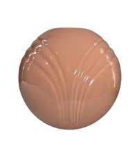 Vtg Haeger Art Deco Pottery Vase 4387 With Sticker Mauve Pink 1980’s picture