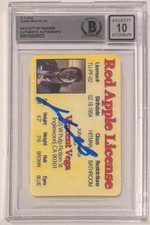 License Custom Card Pulp Fiction Signed John Travolta Beckett Witnessed AUTO 10 picture