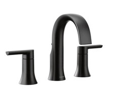 Moen TS6925BL Doux Two-Handle High Arc Bathroom Faucet - Matte Black picture