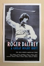Roger Daltrey - SIGNED - A Great Night Out 2026 VIP Tour Poster picture