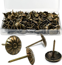 200PCS Antique Upholstery Tacks Decorative Furniture Nails (Boxed) picture
