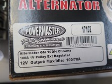 Powermaster 17102 GM 10DN Chrome Alternator 70 Amp  (12B2) picture