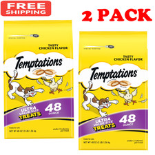 Temptations Classic Tasty Chicken Flavor Crunchy And Soft Treats For Cats, 48 oz picture