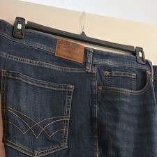 Seven7 Men's Slim Fit Straight Jeans Dark Wash Blue Denim 5-Pocket picture