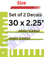 325, 335 or 345 Lawn Tractor Hood Premium Vinyl Decals Set OF 2John Deere Decals picture