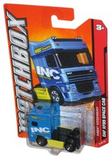 Matchbox MBX Highway (2011) Blue & Yellow Daf XF95 Space Cab Truck Toy 88/120 picture