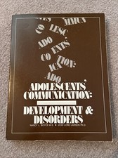 Adolescents’ Communication Development & Disorders Publication 1983 Vintage picture