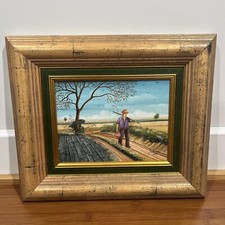 Jan Bacur 1994 Original Painting Babka Kovacica Serbia Art Artist Slovak Rare picture