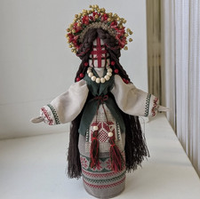 MOTANKA UKRAINIAN FOLK HANDMADE unique DOLL TALISMAN GUARDIAN OF THE FAMILY LINE picture