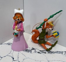 Vintage Grolier: Disney Christmas Magic Ornament Robin Hood & Maid Marion Set picture
