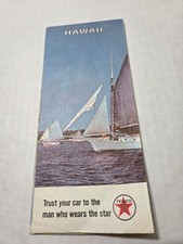 1960s Texaco Hawaii Fold-Out Map Honolulu Street Map Oahu 33x18 picture