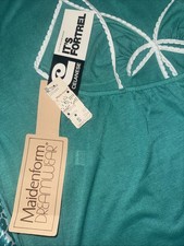 VTG 70s Maidenform Dreamwear Teal Green Nightgown Chemise S NOS Dual Tag Fortrel picture