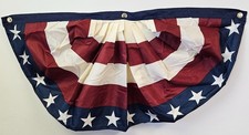 10 Pc Vintage Americana Stars & Stripes Lightweight Buntings 3 ft. x 1 1/2 ft picture