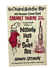 Vintage The Original Absinthe Bar New Orleans Civil Rights Movement 1960s Card picture