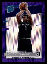 Anthony Edwards 2020-21 Donruss Optic #151 Purple Shock picture