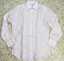 Richard James Mens Saville Row Linen Blend Long Sleeve Dress Shirt Size 16' 41cm picture