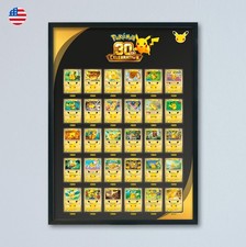 30 Pikachu Not a Card Display Poster 30th Celebration Poster. picture