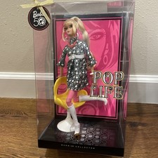 Pop Life Barbie Doll  Blonde Gold Label N6596 NRFB 2008 picture