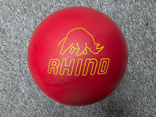 15 lbs USED Brunswick RED RHINO URETHANE bowling ball picture