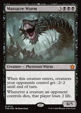 Massacre Wurm 714 M Foil FDN MTG NM picture