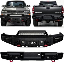 Vijay Fit 1999-2002 Chevy Silverado 1500 Front or Rear Bumper with LED Lights picture
