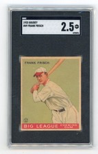 1933 Goudey Big League Chewing Gum R319 #49 FRANK FRISCH RC SGC 2.5 picture